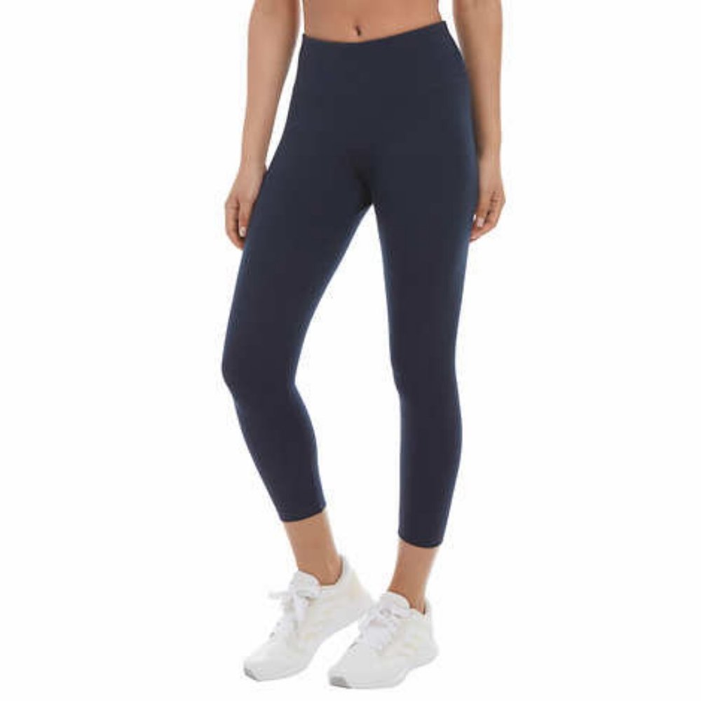 NWT Jockey Ladies' High Rise Capri Legging (Blue M)